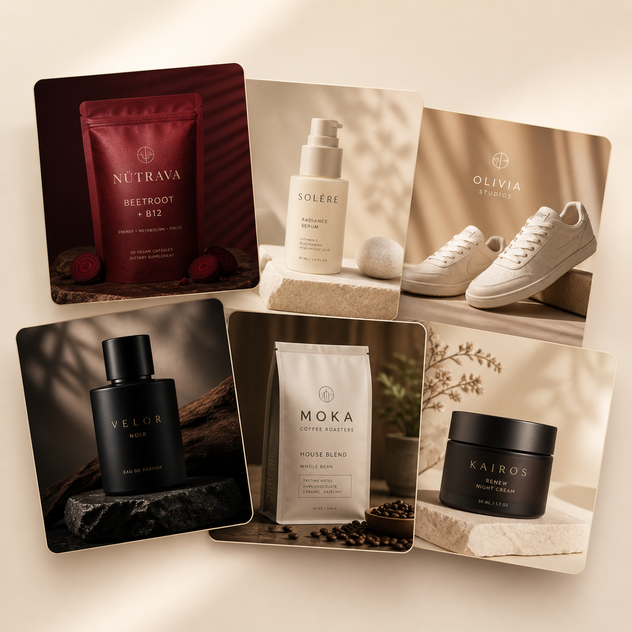 AI-generated product photography library